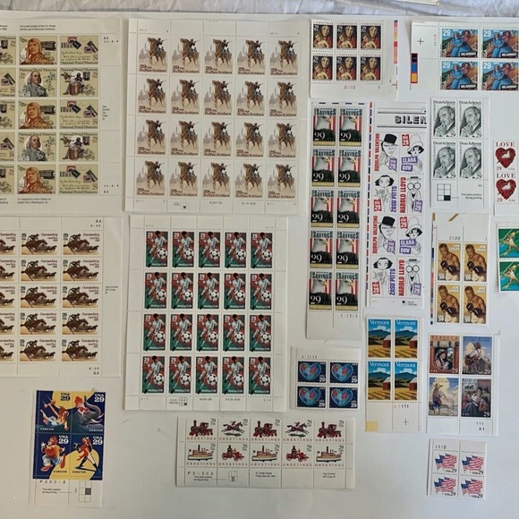 US postage stamps plate blocks Office Us Stamps 29c Lot Collection
